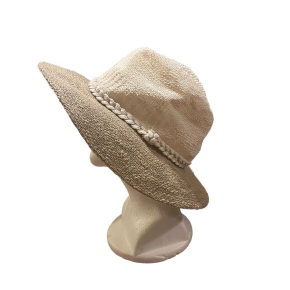 NWT INC International Concepts cream beige hat braid detail - Picture 2 of 7